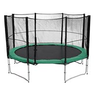 Trampolína s ochrannou sítí G21 305 cm, zelená