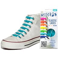 Shoeps - Silikonové tkaničky aqua Blue - Sada tkaniček