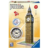 3D puzzle Ravensburger 3D 125869 Big Ben s hodinami  - 3D puzzle