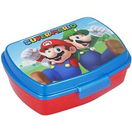 Dětský box na svačinu Super Mario - červený/modrý - Svačinový box