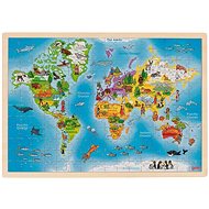 Goki Dřevěné puzzle Náš svět 192 dílků - Puzzle