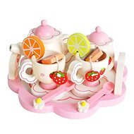 Kruzzel 9418 Dřevěný čajový servis pro děti - Dětské nádobí