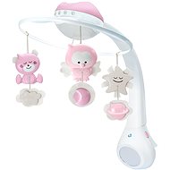 Musical Carousel with Projection, 3-in-1 Pink - Cot Mobile