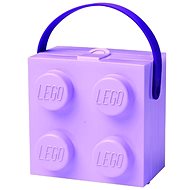 Svačinový box LEGO box s rukojetí - fialová