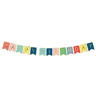 Happy Birthday banner, mix of colours - Party Accessories