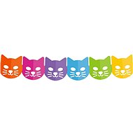 Girlanda kočička, 18 x 3,6m, různé barvy - Party doplňky