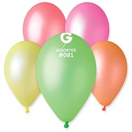 Nafukovací balónky, 26cm, mix neonových barev, 10ks - Balonky