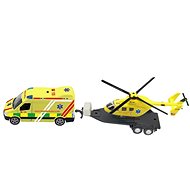 Auto Sada ambulance + vrtulník, se světlem a zvukem - Auto