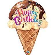 Balónek foliový Happy Birthday zmrzlina 69 cm - Balonky