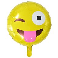 Balón foliový smajlík - smile - wink - mrkající - 45 cm - Balonky