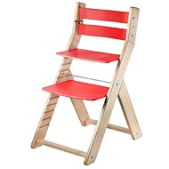 Rostoucí židle Wood Partner Sandy Barva: lak/červená - Rostoucí židle