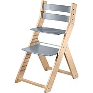Rostoucí židle Wood Partner Sandy Barva: lak/šedá - Rostoucí židle