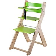 Rostoucí židle Wood Partner Luca Barva: lak/zelená - Rostoucí židle
