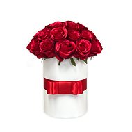 LUXURY flower box made of red roses 38 cm - Gift Box