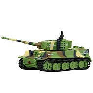 Mini GERMAN TIGER 1:72 zelený - Tank na dálkové ovládání