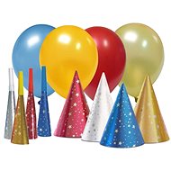Párty sada pro 4 osoby magic party  - Silvestr - Happy new year - Party doplňky