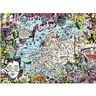Ravensburger 167609 Kuriózní mapa Evropy 500 dílků  - Puzzle