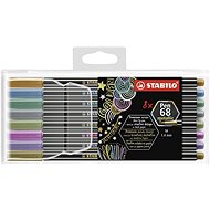 STABILO Pen 68 metallic plastové pouzdro 8 barev