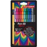 STABILO Pen 68 kartonové pouzdro ARTY 12 barev