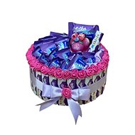 Milka One-tier Cake with a Candle 23cm - Gift Box