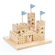 Dřevěná stavebnice Buko - Malý hrad 295 dílů - Dřevěná stavebnice