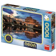 Dino andělský hrad 1000 neon puzzle 