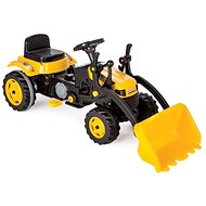 Šlapací traktor Traktor šlapací s přední lžící žlutý