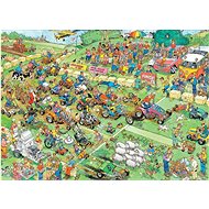 Puzzle Jan van Haasteren: Závod sekaček na trávu 1000 dílků - Puzzle