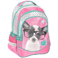Školní batoh Čivava s brýlemi - Školní batoh