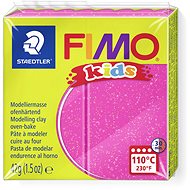 FIMO kids 8030 42g růžová se třpytkami - Modelovací hmota