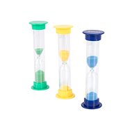 Set of Mini Hourglasses 1/3/5/ min (3 pcs) - Educational Set