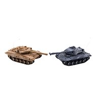 Teddies Tank RC 2ks 25cm tanková bitva+dobíjecí pack 27MHZ a 40MHz - Tank na dálkové ovládání