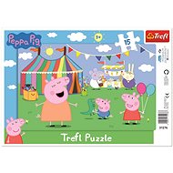 Trefl Puzzle deskové V zábavním parku Prasátko Peppa 15dílků