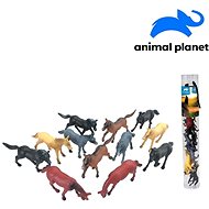 Zvířátka v tubě - koně, 6 - 8 cm, mobilní aplikace pro zobrazení zvířátek, 12 ks - Figurky