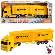 Kamion se dvěma  kontejnery na setrvačník, 8 x 33 x 5 cm - Auto