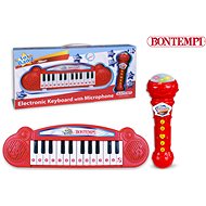 Bontempi Mini klávesnice a mikrofon Karaoke 35 x 10 x 3,5 cm - Hudební hračka