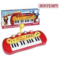 Bontempi Elektronická klávesnice s mikrofonem a blikající světelnou show - Hudební hračka