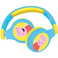Lexibook Peppa Pig 2-in-1 Bluetooth® Headphones with Safe Volume for Kids - Wireless Headphones