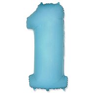 Balón foliový číslice  světle modrá 102 cm - 1 - Balonky
