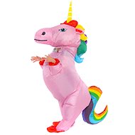 Nafukovací kostým pro děti Pink Unicorn with rainbow tail - Kostým