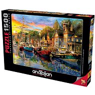 Anatolian Puzzle Světla v přístavu 1500 dílků - Puzzle