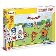Clementoni Oboustranné puzzle Kid vs Cat 104 dílků