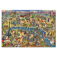 Educa Puzzle Mapa Paříže 500 dílků