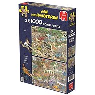 Jumbo Puzzle Safari a Bouře 2x1000 dílků - Puzzle