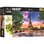 Trefl Puzzle s třídičem 2v1 Eiffelova věž, Paříž 1000 dílků - Puzzle