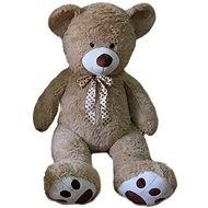 Medvěd sedící šedý - 105 cm s nohama - Plyšák