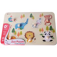 Teddies Puzzle deskové obrysové zoo