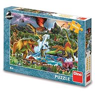 Fighting Dinosaurs 100 XL Puzzle