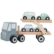 Truck + 4 wooden toy cars - Toy Car