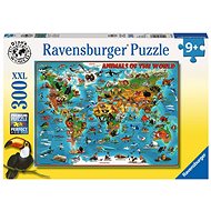 Ravensburger 132577 Ilustrovaná mapa světa - Puzzle